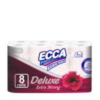 Ecca Premium Delux 3ply paper towel 8 pcs