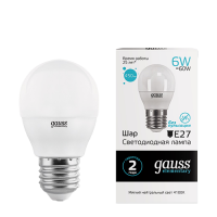Gauss Elementary Lamp E27 450Lm