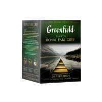 Greenfield Royal Earl Grey black pyramid tea bags