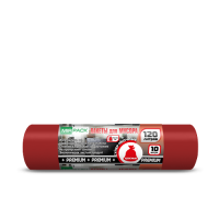 Mirpack 120լ կարմիր աղբի տոպրակ 10 հատ