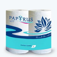 Soft Papyrus трехслойные кухонные бумажные полотенца 2 шт