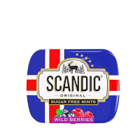 Scandic Wild Strawberry candies sugar free 14g

