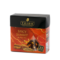Teida Spicy Sunset black piramid tea bags